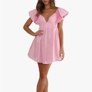 Storia Babydoll Dress (Pink)